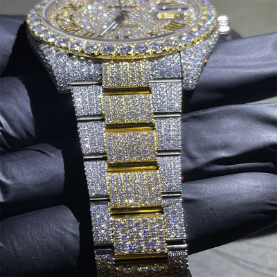 DEF  Moissanite Watch  Full Bussdown  Iced Out Diamond Watch
