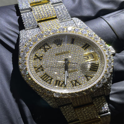 DEF  Moissanite Watch  Full Bussdown  Iced Out Diamond Watch