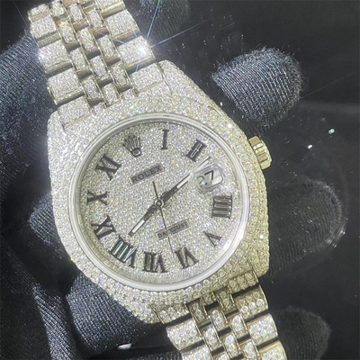 Bust Down Millionaire Moissanite Watch Rolex