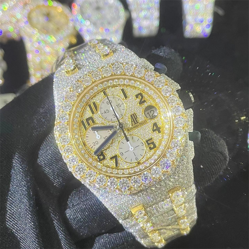 Bling Bustdown Moissanite AP Watch
